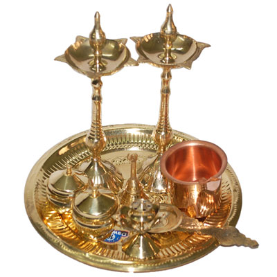 "Pooja Plate - code05 - Click here to View more details about this Product